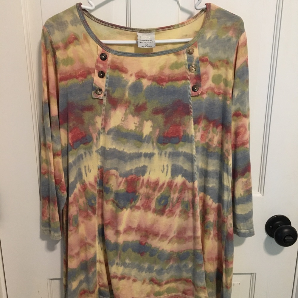 Color Me Cotton multi colored top